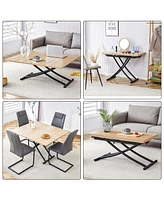 Streamdale Furniture Adjustable Height Foldable Table with Easy Assembly