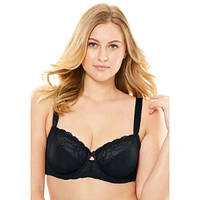 Amoureuse Women's Lace-Trim Underwire Bra