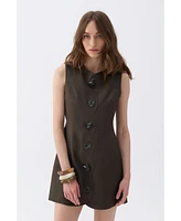 Nocturne Women's Seashell Accessorized Mini Dress
