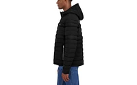 Hfx Men's Quilted Puffer Jacket with Sherpa Fur Lined Hood