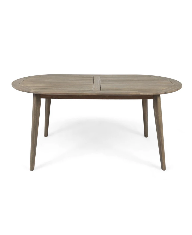 Simplie Fun Enticing Acacia Wood Outdoor Dining Table Elegance and Durability for Your Outdoor Gatherings