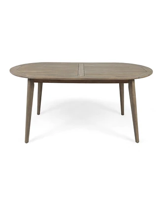 Simplie Fun Enticing Acacia Wood Outdoor Dining Table Elegance and Durability for Your Outdoor Gatherings