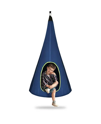 Slickblue Inch Kids Nest Swing Chair Hanging Hammock Seat for Indoor Outdoor