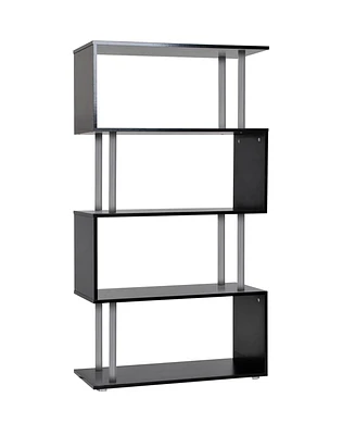 Homcom Bookshelf Bookcase Shelf Storage Wood Furniture Home Office Modern