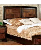 Streamdale Furniture Acacia Walnut Transitional Queen Bed