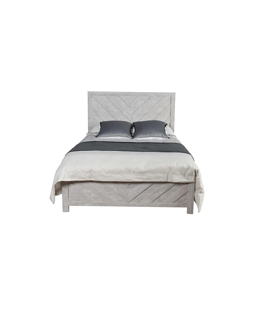 Simplie Fun Denver Modern Style Queen Bed Made With Wood In Gray