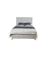 Simplie Fun Denver Modern Style Queen Bed Made With Wood In Gray