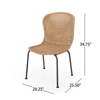 Sleek Outdoor Wicker Dining Chair Set for a Touch of Style and Comfort