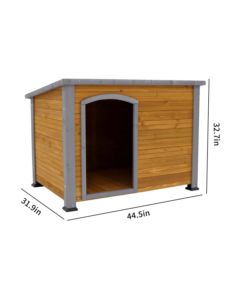 Simplie Fun Luxurious Solid Wood Villa for Your Canine Companion | Indoor-Outdoor Durability