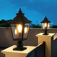 Outdoor Glass Column HeadLights(2pack)