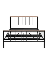 Streamdale Furniture Metal Platform Bed Frame-No Box Spring Needed