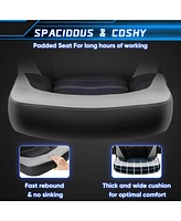 Ergonomic Gaming Throne S-Curve Back, Flipable Arms, Reclining Comfort, Durable Design