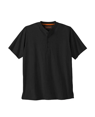 Boulder Creek by KingSize Men's Big & Tall Heavyweight Short-Sleeve Henley Shirt