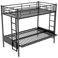 Twin Over Full Metal Bunk Bed, Multi-Function