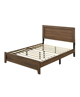 Simplie Fun Miquell Eastern King Bed, Oak