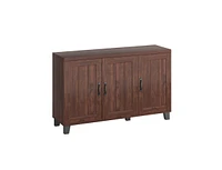 Slickblue 3-Door Buffet Sideboard with Adjustable Shelves and Anti-Tipping Kits