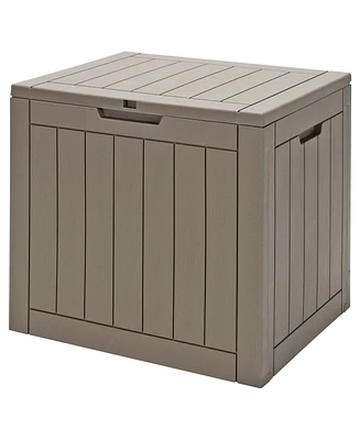 Slickblue 30 Gallon Deck Box Storage Container Seating Tools