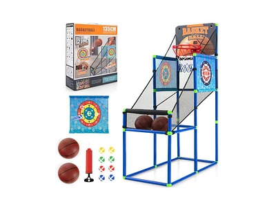 Slickblue Kids Basketball Arcade Game with Electronic Scoreboard and Sound Effect