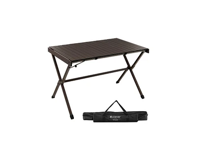 Slickblue 4-6 Person Portable Aluminum Camping Table with Carrying Bag