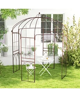 Slickblue 8.4 x 7 Feet Wide Birdcage Shape Garden Arbor
