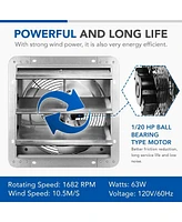 Simplie Fun 12 Inch Variable Shutter Exhaust Fan With Speed Controller