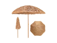 8 Feet Patio Thatched Tiki Umbrella Hawaiian Hula Beach Umbrella