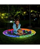 Slickblue Toddler 40 Inches Saucer Tree Swing Adults