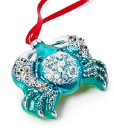 Holiday Lane Seaside At the Beach Glass Crab Ornament, Exclusively at Macy's