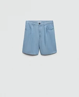 Mango Women's Lyocell Bermuda Shorts