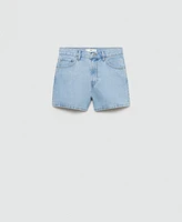 Mango Women's High-Rise Denim Shorts