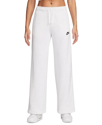 Nike Women's Sportswear Club Fleece Mid-Rise Wide-Leg Sweatpants