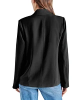 Steve Madden Women's Payton Open-Front Long-Sleeve Blazer