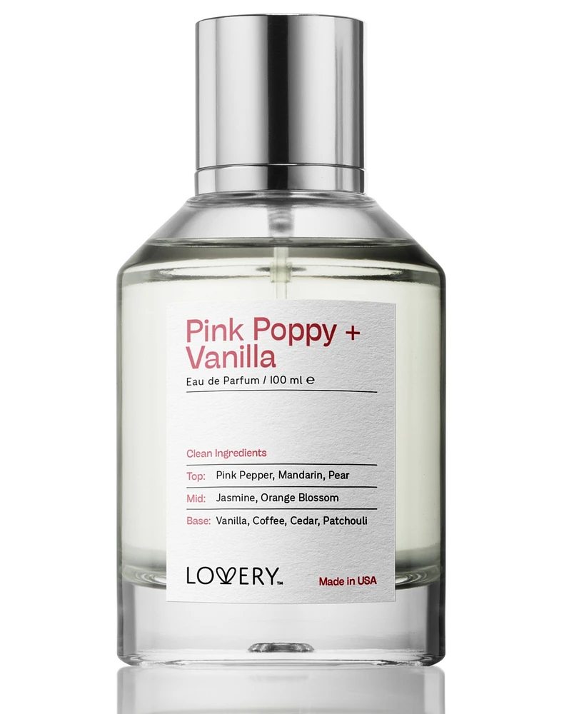 Lovery Pink Poppy + Vanilla Eau de Parfum Spray, 3.4 oz.