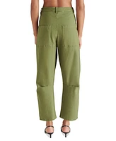 Steve Madden Women's Haniel Barrel-Leg Utility Pants