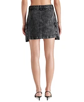 Steve Madden Women's Letizia Denim Cargo Mini Skirt