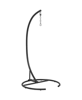 Outsunny Hanging Hammock Chair Stand, Hanging Stand, Black