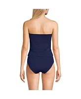 Lands' End Women's Bandeau Tankini Swimsuit Top