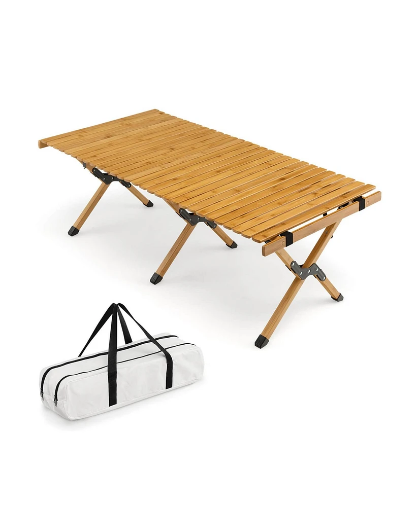 Slickblue Portable Picnic Table with Carry Bag for Camping and Bbq