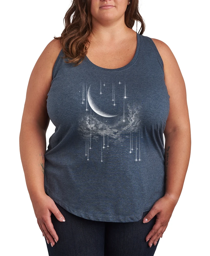 Hybrid Apparel Falling Stars Plus Graphic Tank