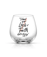 JoyJolt Star Wars Darth Vader Lightsaber Collection 15 oz Stemless Drinking Glass, Set of 2