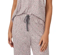 Cuddl Duds Women's 2-Pc. Cropped Short-Sleeve Pajamas Set