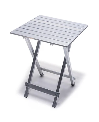 Mondawe Compact Silver Multifunctional Folding Camping Stool/Table