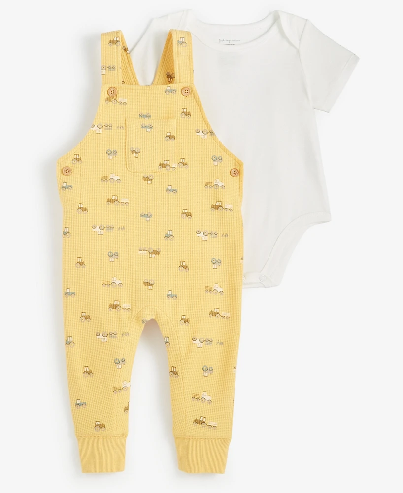 First Impressions Baby Boys One The Farm Bodysuit & Overalls, 2 Piece Set, Created for Macy's