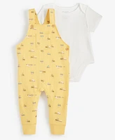 First Impressions Baby Boys One The Farm Bodysuit & Overalls, 2 Piece Set, Created for Macy's