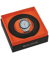 Bulova Men's Chronograph Racer Stainless Steel Bracelet Watch 42mm