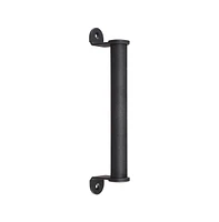 Yescom 2x 10" Sliding Barn Door Cylindrical Handle Cast Iron Pull Gate Shed Cabinet Matte Black