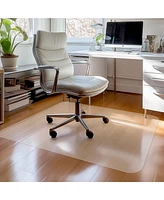 Yescom 48" x 36" Clear Rectangle Pvc Floor Mat Protector for Hard Wood Floor Home Office Chairs