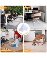 Yescom Office Desk Chair Mat for Carpets Low Pile 36" x 48" Pvc Floor Mat Protector with Lip Eco