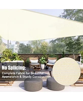 Yescom Ft 97% Uv Block Triangle Sun Shade Sail Canopy Cover Net Outdoor Patio Yard