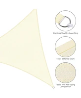 Yescom 20 Ft 97% Uv Block Triangle Sun Shade Sail Canopy Cover Net Outdoor Patio Deck